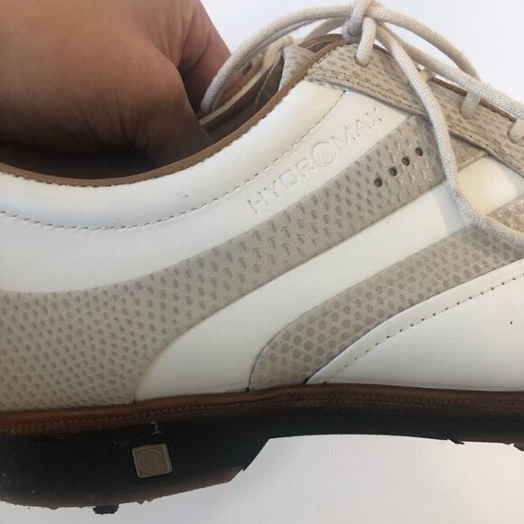ECCO HydroMax Golf Shoes Women's Size 9/9.5 US 40 EU White Gray - Picture 10 of 12